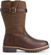 Travelin' Vrangen pour homme - Bottes de plein air - Doublées de laine - Marron foncé