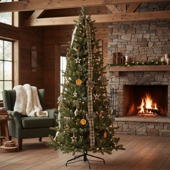 Arbre de Noël artificiel Triumph Tree Sherwood, modèle étroit - Arbre de Noël artificiel H 260 x Ø 109 cm - Vert