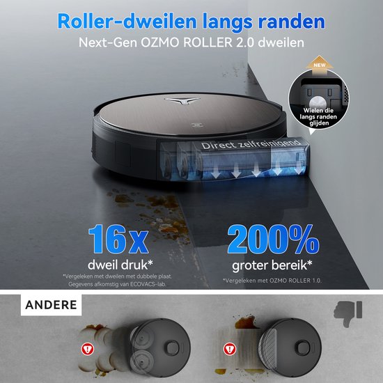 Robot aspirateur ECOVACS DEEBOT X11 PRO OMNI – 19 500 Pa – Recharge rapide PowerBoost – Serpillière à rouleau OZMO – Système anti-enchevêtrement ZeroTangle 3.0 – Détection des taches par IA 2.0 – Station OMNI 2.0 autonettoyante – Système d'escalade TruePa