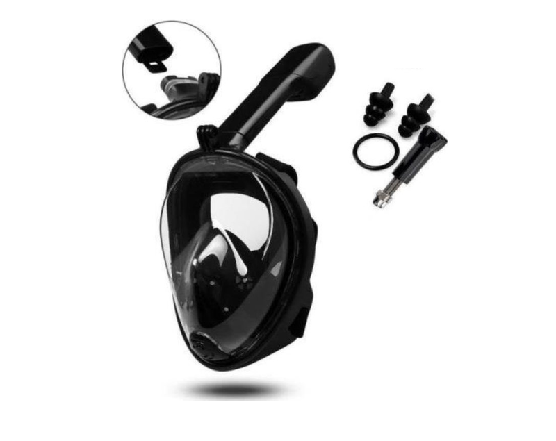 Gadgy Snorkelmasker Volwassenen S/M- Snorkelset Zwart - Full Face Duikmasker - Duikbril met Snorkel - Snorkelen en duiken in 2024