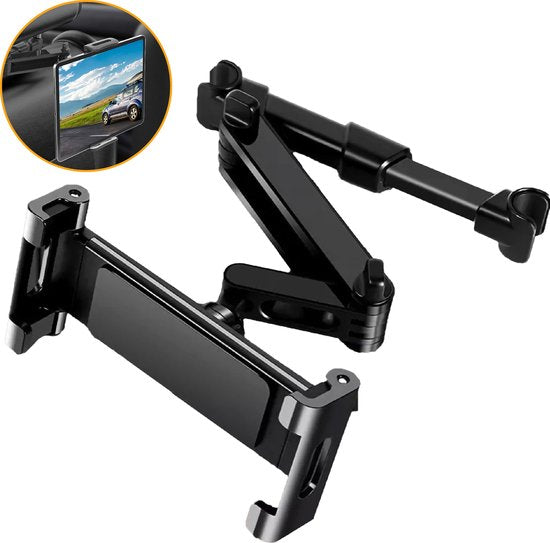 Support de tablette pour voiture - Appuie-tête - Rotation à 360 degrés - Convient pour tablette, téléphone et plus encore