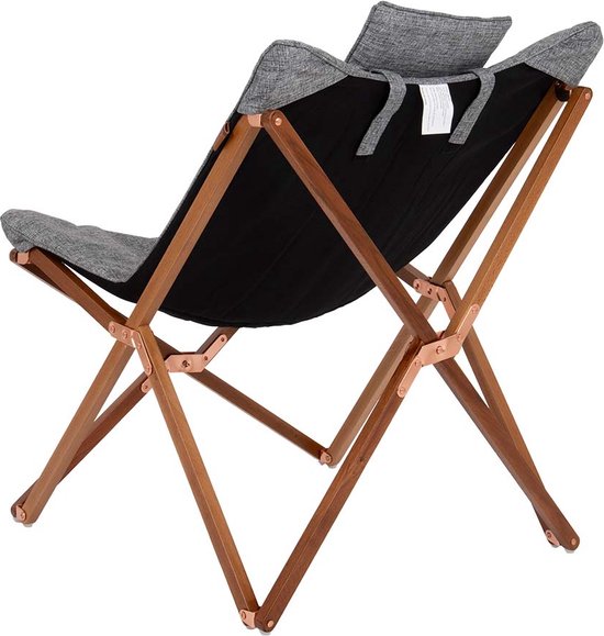 Bo-Camp - Urban Outdoor - Fauteuil de détente - Bloomsbury - M - Polyester Oxford - Gris