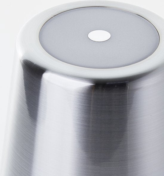 Brilliant Xaana - Lampe de table rechargeable - Intérieur et extérieur - LED 4 W 3 000 K-6 000 K - Variateur à 3 niveaux - IP44 - Argent