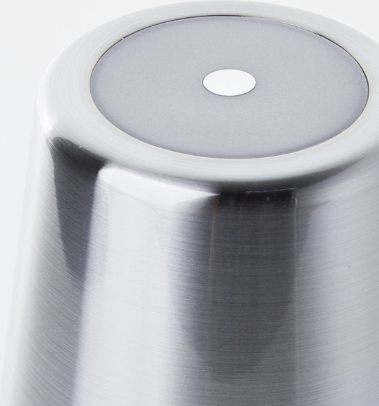 Brilliant Xaana - Lampe de table rechargeable - Intérieur et extérieur - LED 4 W 3 000 K-6 000 K - Variateur à 3 niveaux - IP44 - Argent