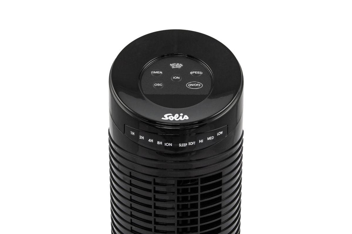 Ventilateur Solis Tower Fan 749 Ventilateur de tour - 38 cm de haut - Noir