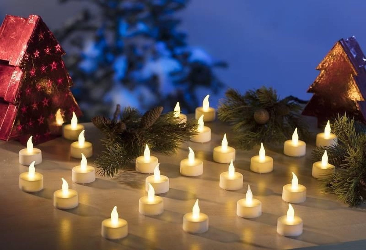 Theelichtjes LED - Box met 432 stuks INCLUSIEF batterij EN Timer