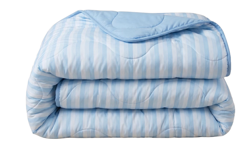 Couette rafraîchissante HappyBed sans housse 240 x 220 cm – Bleu – Nylon et polyester