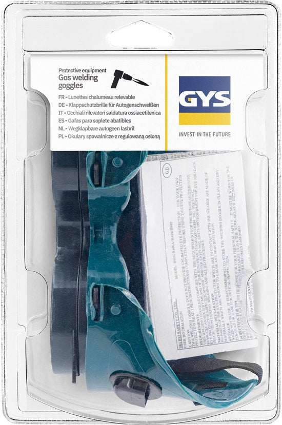 Lunettes de soudage GYS avec verres rabattables conformes à la norme DIN 5
