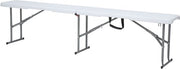 Banc de brasserie pliable AXI Elba – Blanc – 183 cm – Pliable – Avec poignées – Idéal pour les déplacements – Structure en acier et plastique HDPE – Jusqu'à 320 kg – Portable et peu encombrant