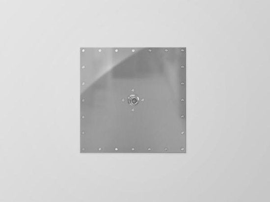 Douche à effet pluie Brauer Nurnberg, fixation au plafond, 50 cm, carrée, chromée