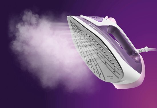 Philips série 3000 DST3010/30 - Fer à repasser - Fer à vapeur - Semelle en céramique - 2 000 W - Violet/Blanc