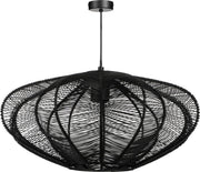 Mica Decorations Lampe pendante Kanti - H20 x Ø41 cm - Métal - Noir