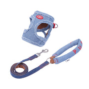 Harnais pour chien Zeze Denim - Taille S - Tour de poitrine 34–42 cm - Pour petits chiens de 2,5 à 5 kg