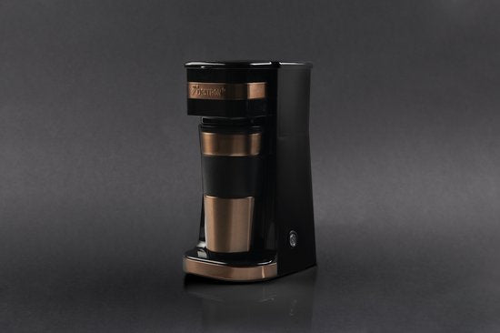 Cafetière à filtre Bestron 750 W - ACM112CO - 0,42 L, 2 grandes tasses - Vase isotherme - Cuivre - Garantie 5 ans