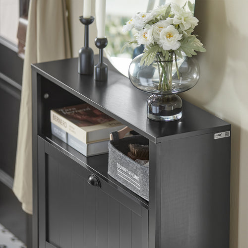 Armoire à chaussures SoBuy - 2 volets - 80 x 24 x 110 cm - Anthracite