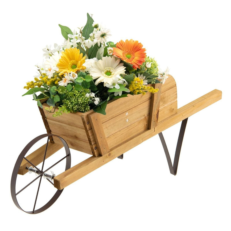 Brouette Coast Planter - Bois - 69,5 x 26 x 29,5 cm