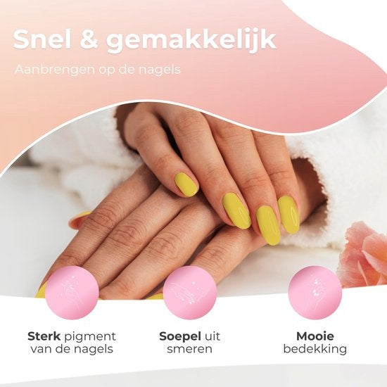 Moods Gellac 6-Piece Set - Gel Nail Polish - 8ML - Take me to the Candyshop Edition - Gellac - Nails - Gel Polish Starter Pack - Summer Colours