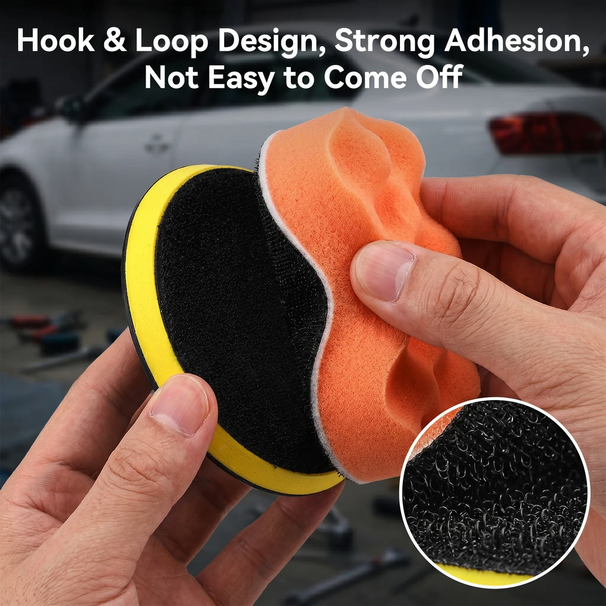 Kit de disques de polissage Kowm Coooze - 8 pièces - Avec adaptateur pour perceuse M10 - Pour voiture et diverses surfaces