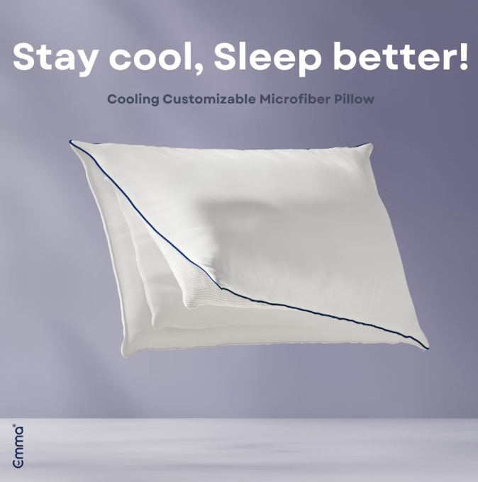 Coussin Emma « Wolkenkussen » en microfibre, 40 x 80 cm – Blanc – Polyester et Aerosoft