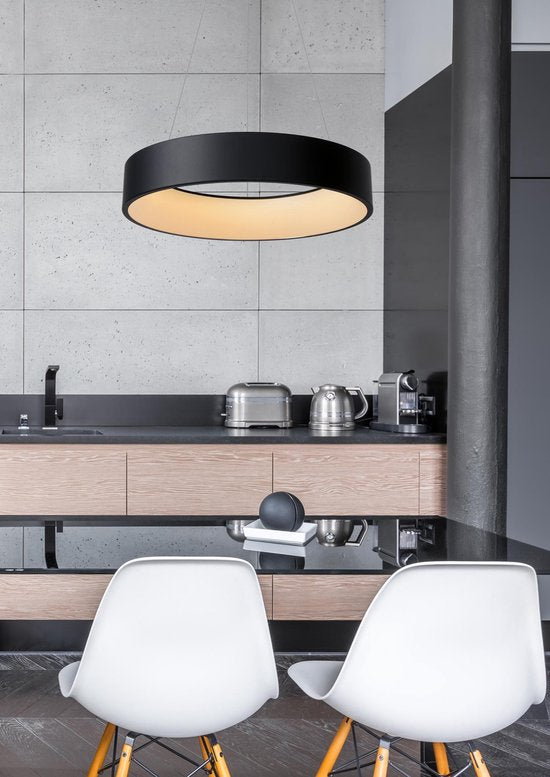 Lucide TALOWE LED - Suspension - Ø 60 cm - LED à intensité variable - 1x39 W 3000 K - Noir