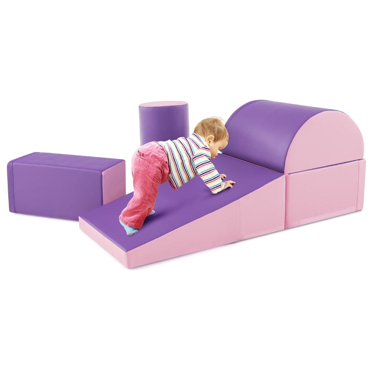 Coast 5-Piece Climbing Set for Kids - Soft Foam Blocks - Purple (en anglais)