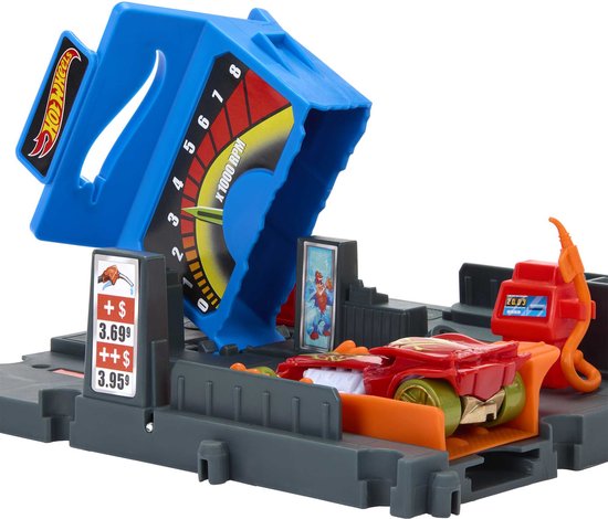 Hot Wheels City Explorer Fuel Station Shift - Extension Hot Wheels - Éléments de circuit Hot Wheels
