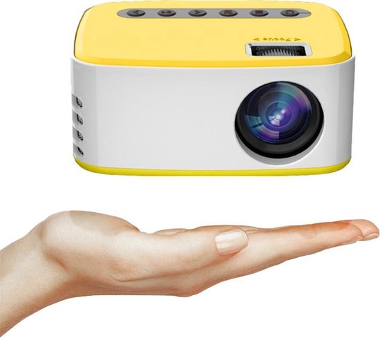 Projecteur Fuegobird T20 Mini Beamer - Projecteur de poche - Portable - LED - Résolution 1920 × 1080 - Blanc