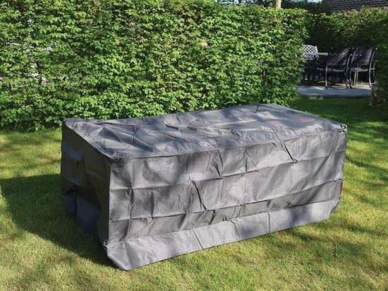 Perel Housse d'extérieur pour table jusqu'à 300 cm, grise, rectangulaire, 305 cm x 110 cm x 75 cm