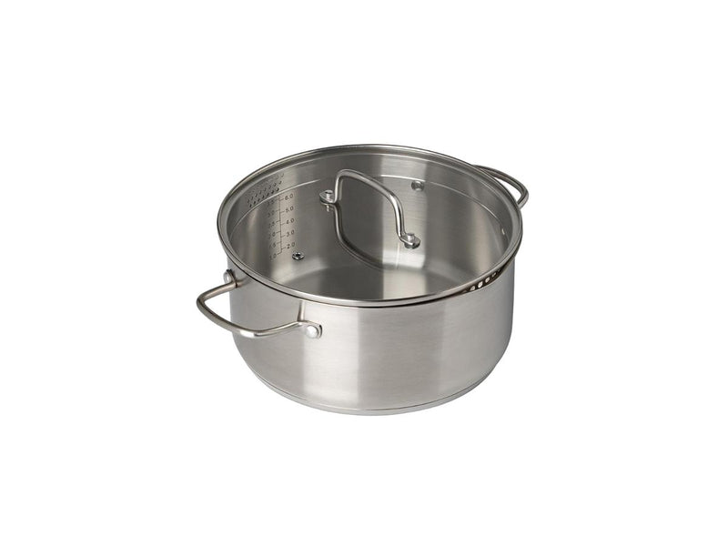 Casserole Pyrex Infinity avec couvercle - Ø 24 cm - capacité 4 litres - transparente