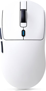 Souris gaming Fuegobird T68 – Ultra-légère (54 g) – Sans fil tri-mode – 12 000 DPI – Rechargeable via USB-C – Ergonomique – Blanche
