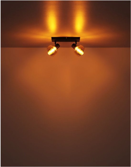 Lampadaire TOKKI Verre 154.0cm Noir mat | fumé E14 3-Light