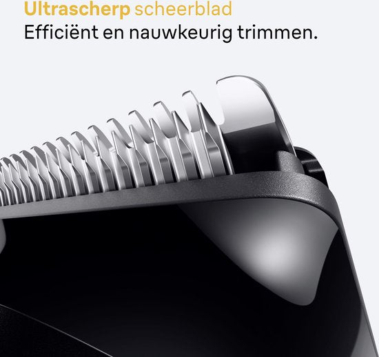 Tondeuse à barbe Braun Series 5 BT5520 + 4 accessoires - 40 longueurs - Lame de rasage tranchante - Noir