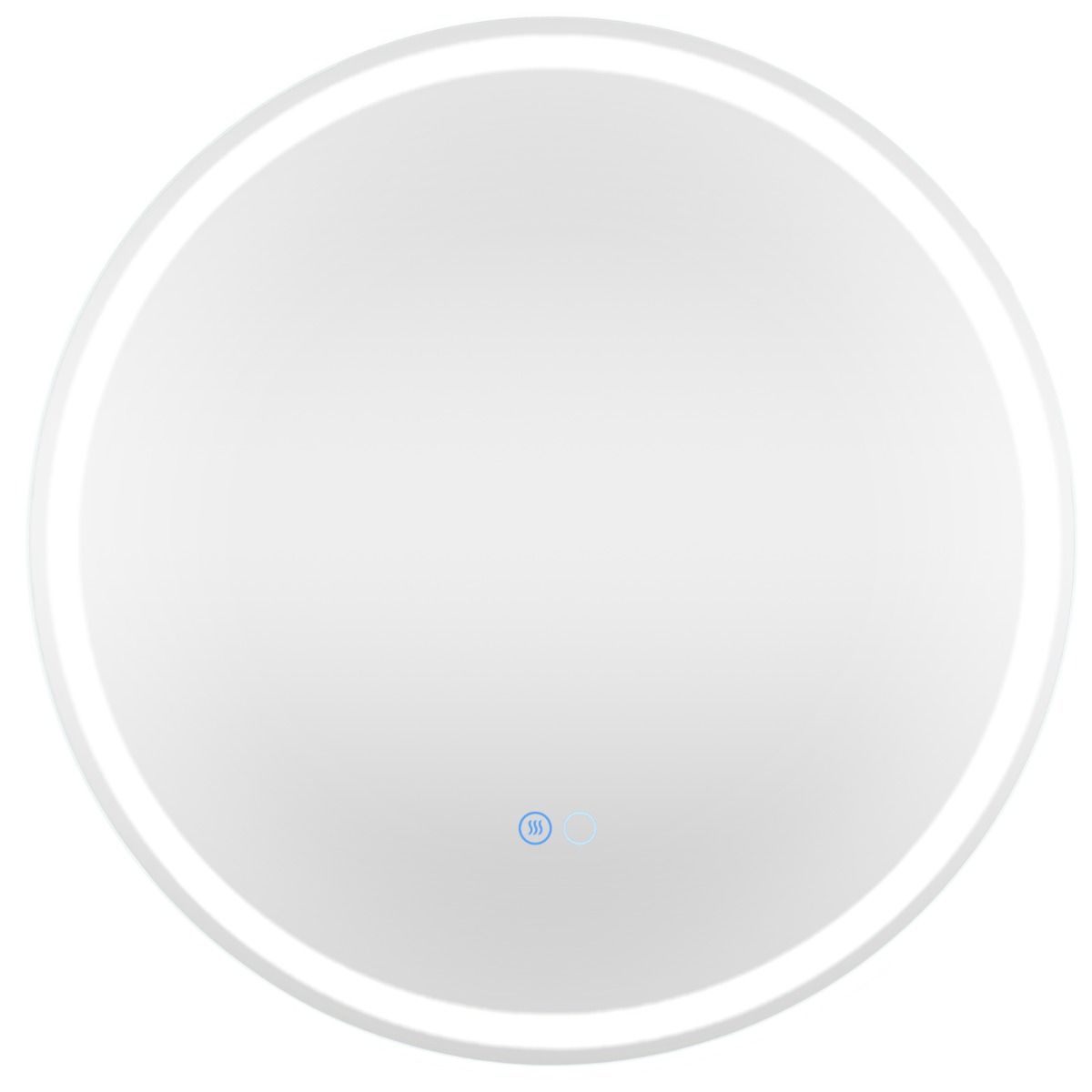 Miroir de salle de bains Coast à LED - intensité réglable avec système anti-buée - fonction mémoire - argent 60 x 60 cm