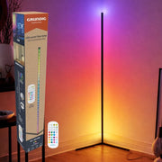 Lampe d'angle Grundig - LED - RGB - Capteur musical - 140 cm - Multicolore