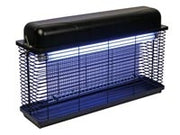 Perel Insectenverdelger, elektrisch, spanningsrooster 3000 V, uitneembare opvangbak, 100 m², zwart