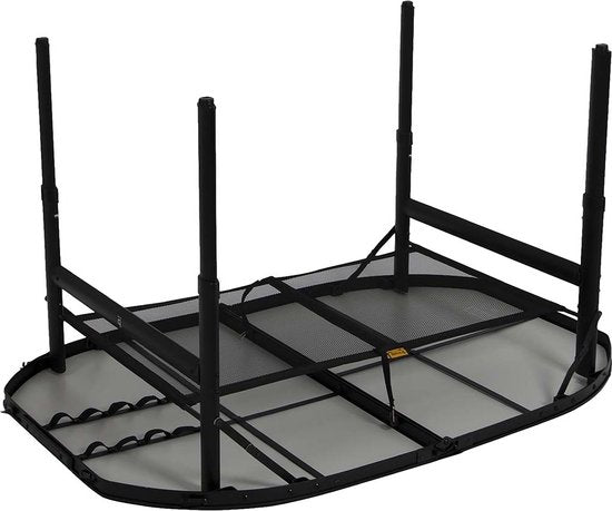 Bo-Camp - Industrial - Table - Northgate - Ovale - Modèle « valise » - 120 x 80 cm