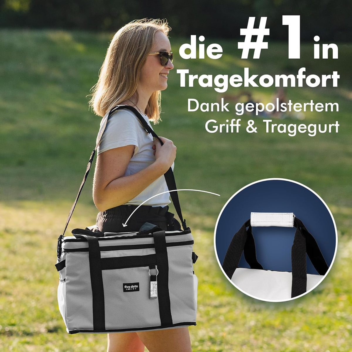 Sac isotherme Five Dots 17L - Gris