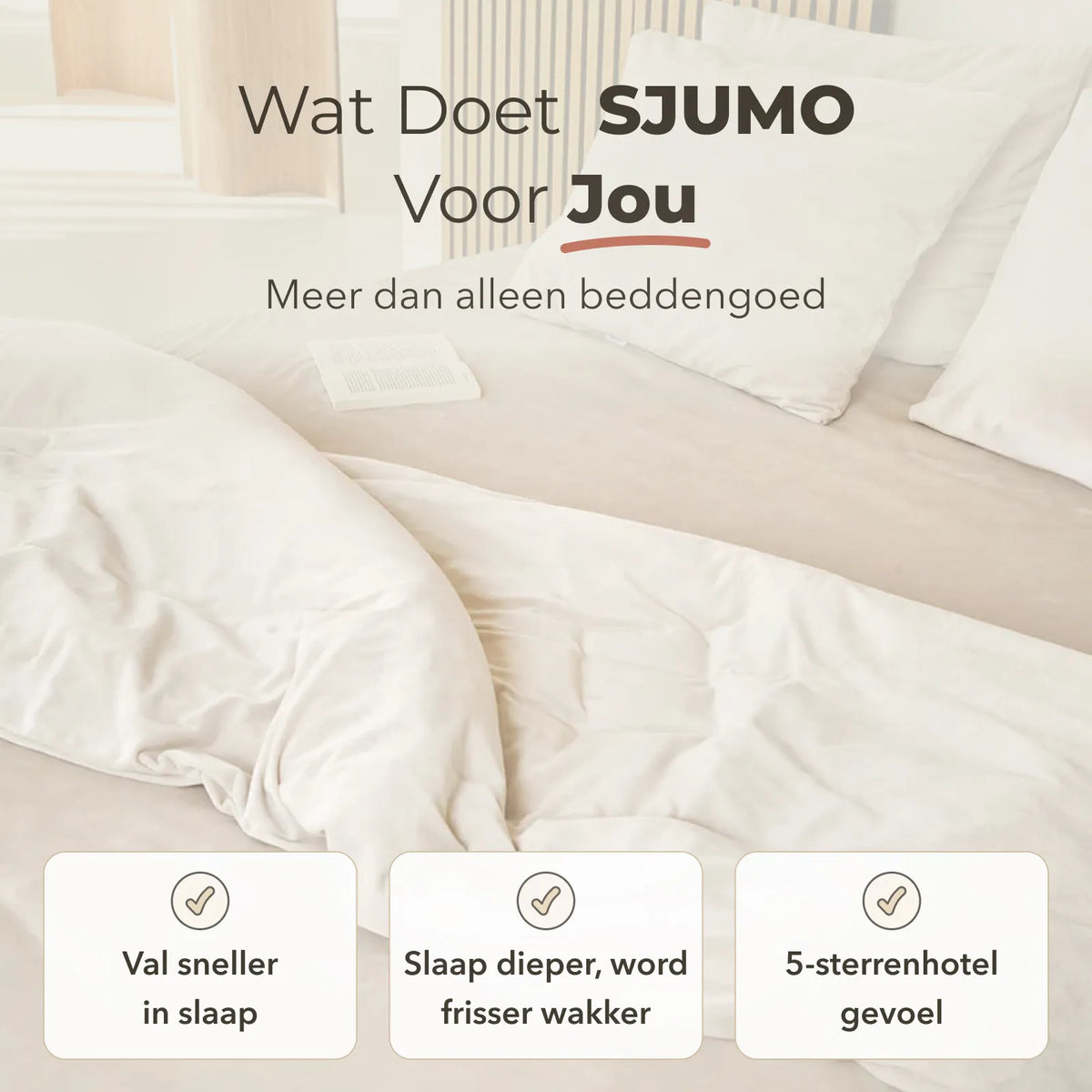 Sjumo Splittopper Drap-housse soyeux 200 x 210/220 cm - Natural Dune
