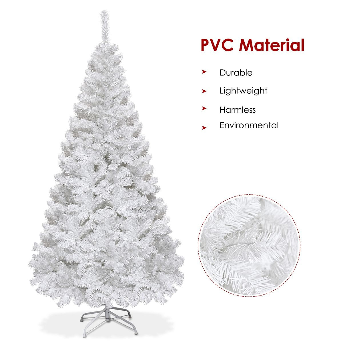 Coast Artificial Christmas Tree - 180cm - 650 Branches - Blanc