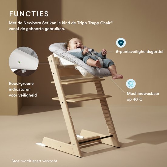 Chaise haute Stokke Tripp Trapp New Born Set - Gris