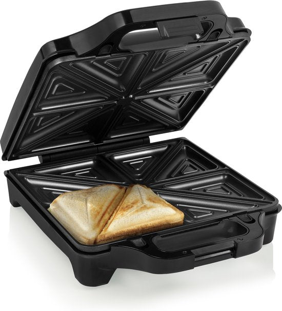 Princess 127006 Appareil à sandwichs Supreme XXL - Appareil à sandwichs XXL - Grande surface de cuisson - Plaques amovibles - 1 600 watts - 4 sandwichs