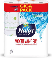 Nalys - Papier essuie-tout absorbant - 12 rouleaux