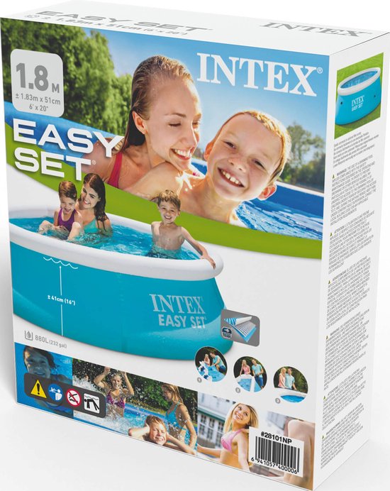Piscine gonflable Intex Easy Set - Ø 183 x 51 cm