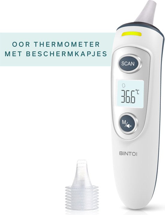 BINTOI X210 - Thermomètre auriculaire - Thermomètre de fièvre - Indicateur de température