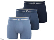 Boxers Bamboo Elements - Lot de 6 - taille L - Bleu assorti