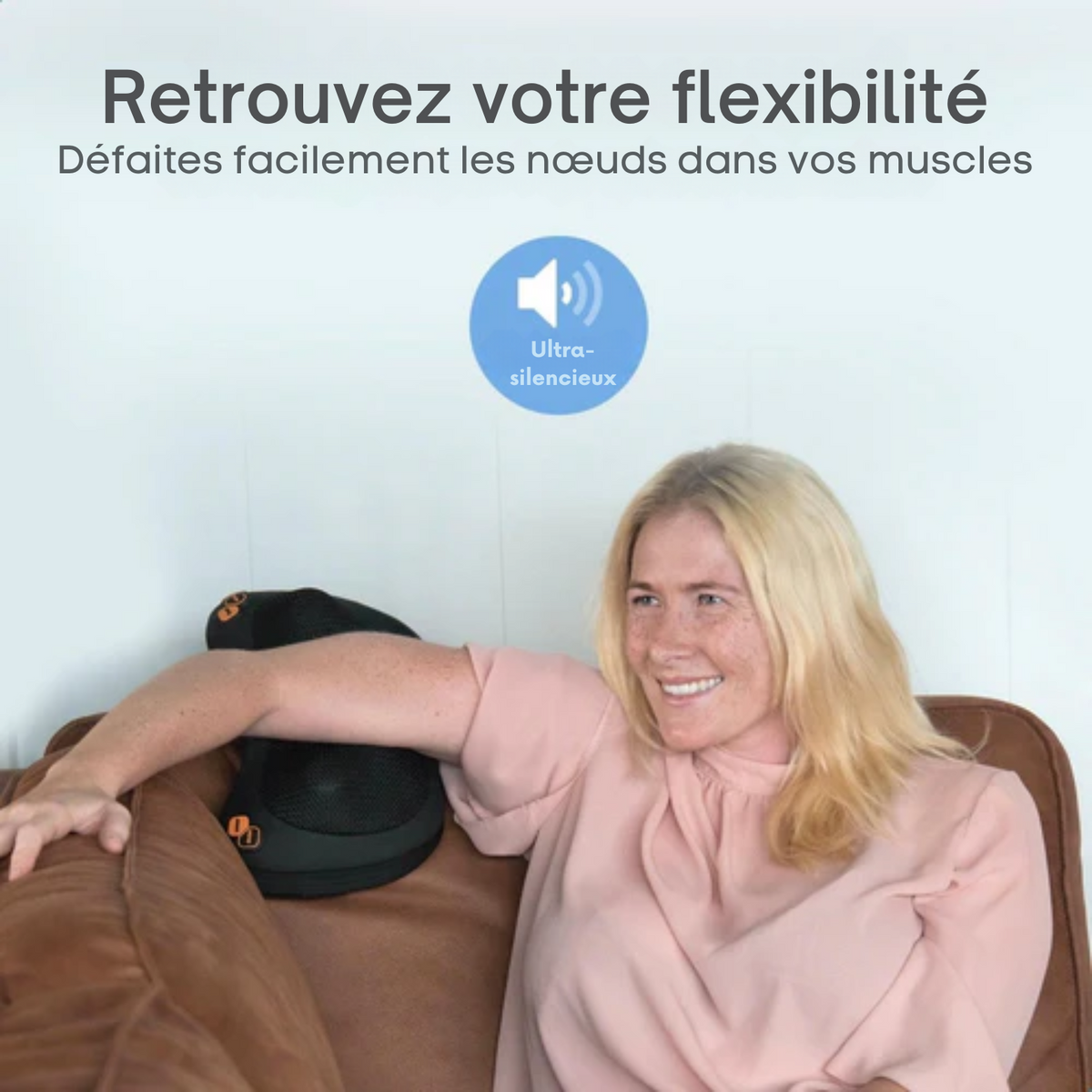 Coussin de massage Shiatsu - Lifeproducts - Rechargeable - Fonction chaleur - Noir