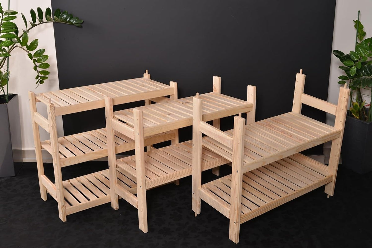 Stolarstwo Wochnik S.C. Étagère de rangement en bois - 3 tablettes - Pin
