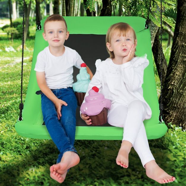 Balançoire en tissu Oxford pour l'extérieur 83 x 155 cm Vert
