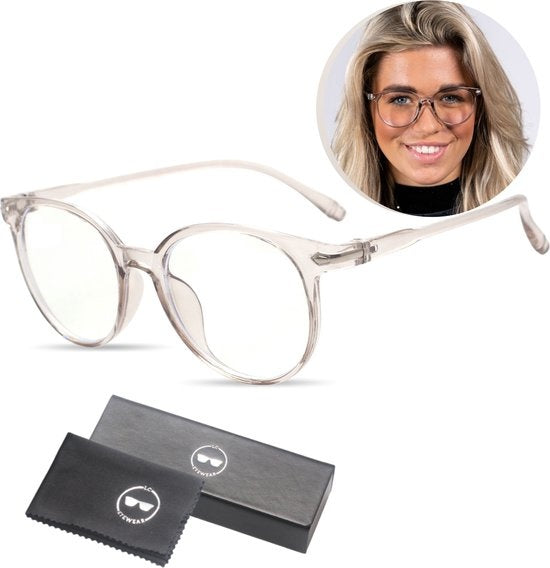 LC Eyewear Lunettes d'ordinateur - Lunettes à lumière bleue - Lunettes à lumière bleue - Lunettes d'affichage - Unisexe - Transparent
