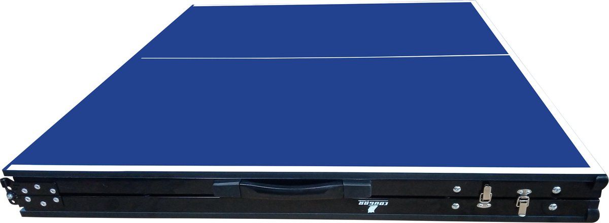 Table de ping-pong Cougar Midi 1800 - Portable et pliable - 180 x 102 x 65/76 cm - Bleu